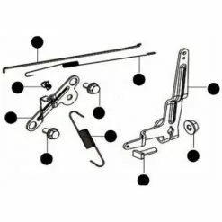 Meilleur prix 🥰 MCCULLOCH Kit Ressort Régulateur Moteur Tondeuse Mc Culloch 🥰