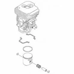 Nouveau ❤️ MCCULLOCH Cylindre Piston Tronçonneuse Mc Culloch ✨