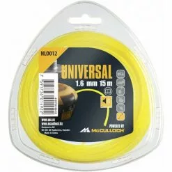 Vente flash 😀 MCCULLOCH Fil De Coupe-herbe En Nylon 1.6mm X 15m NLO012 🥰